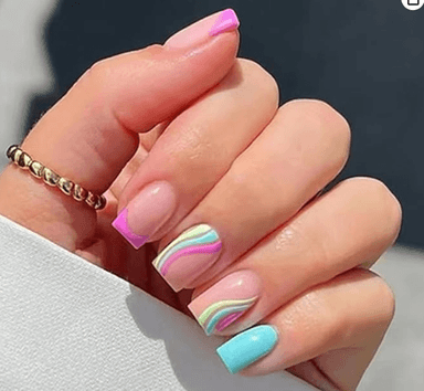 FULL SET ACRYLIC SHORT